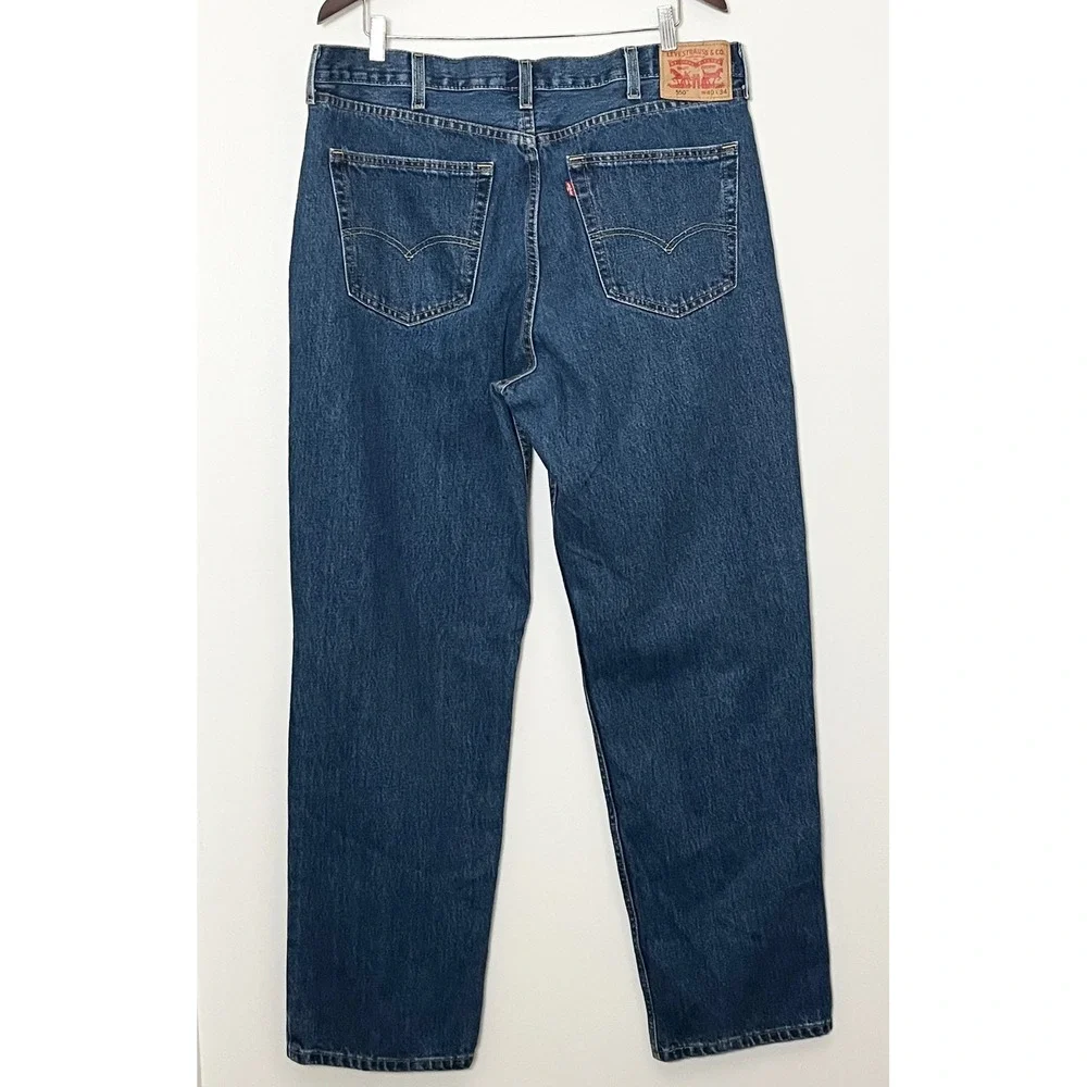 Levis 550 Jeans Mens 40x34  Relaxed Fit Tapered Leg Medium Wash Blue Big & Tall